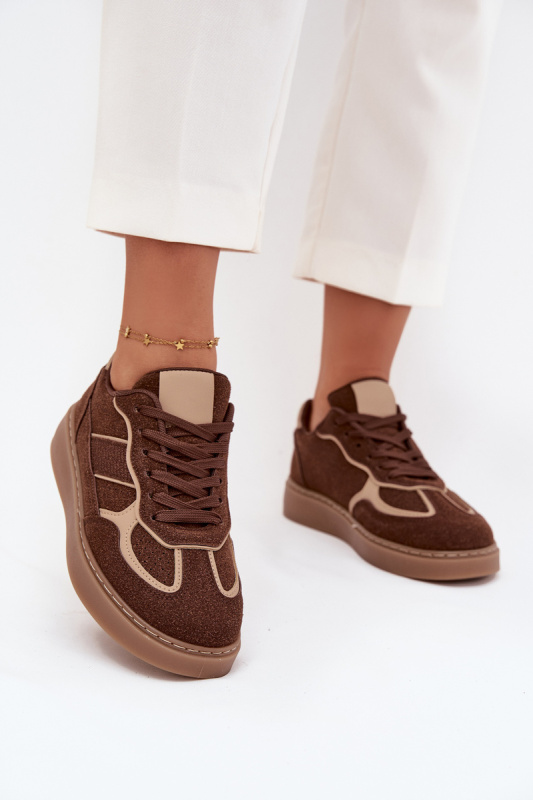 Nízké dámské tenisky hnědé Brenelle 40