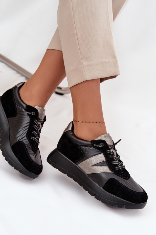 Dámské tenisky na platformě Vinceza 58561 Černé 37