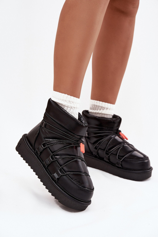 Dámské sněhule na platformě DFranklin DFSH370020 Černé 40