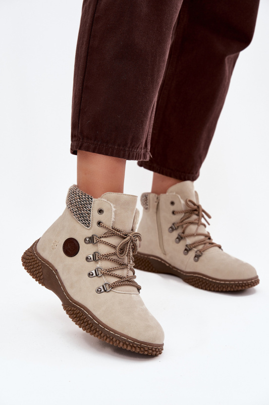 Zateplené boty Traperky Dámské Světle béžové Zenaya 40