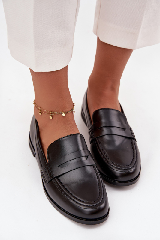 Dámské mokasíny Bessina – černé Velikost: 38