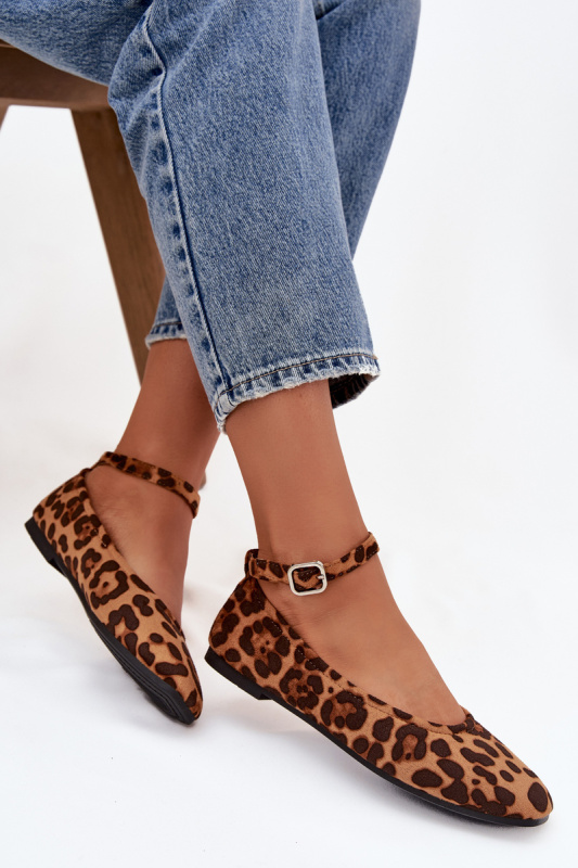 Dámské baleríny s páskem a přezkou Panterka Janelor 39