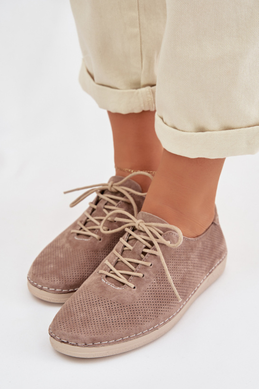 Polovysoké kotníkové boty z přírodního semiše