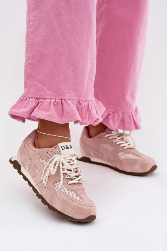 D&amp;A Kožené semišové dámské tenisky