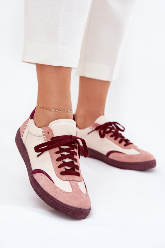 Dámské Kožené Tenisky Zazoo N1220 Béžové 39