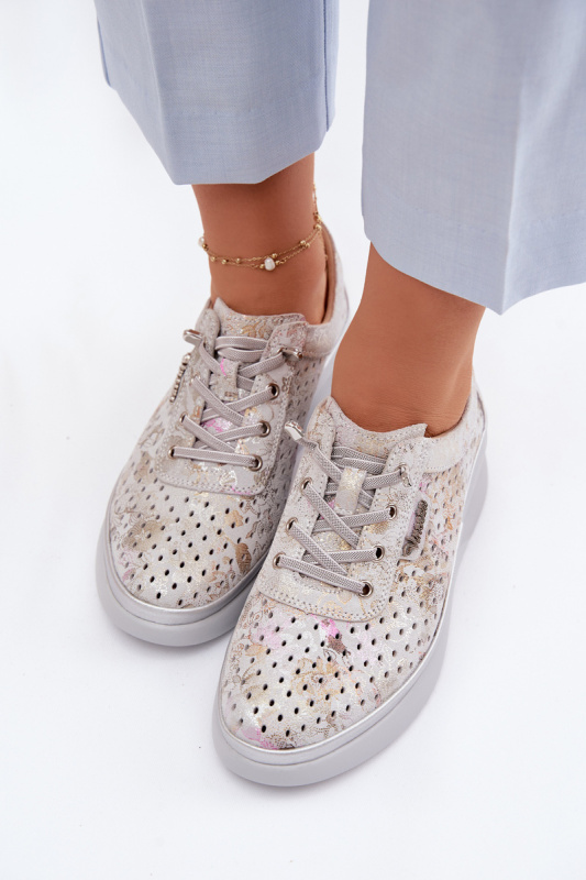 Semišové perforované mokasíny Vinceza