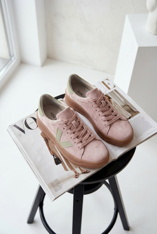 Dámské tenisky z přírodního semiše na platformě Vinceza