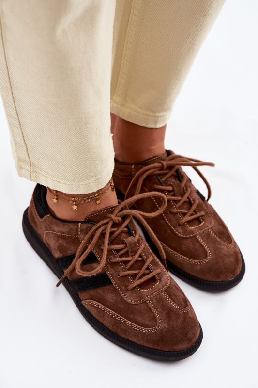 Dámské tenisky Boto Leather Suede hnědé