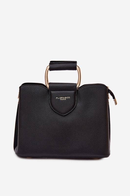 Flora&amp;Co Malá Box Kabelka z Eko Kůže Černá