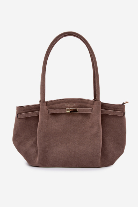 Flora&amp;Co Eco Semišová Béžová Shopper Taška Elleea