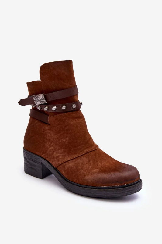 Camel Effie zateplené kotníkové boty na vysokém podpatku 40