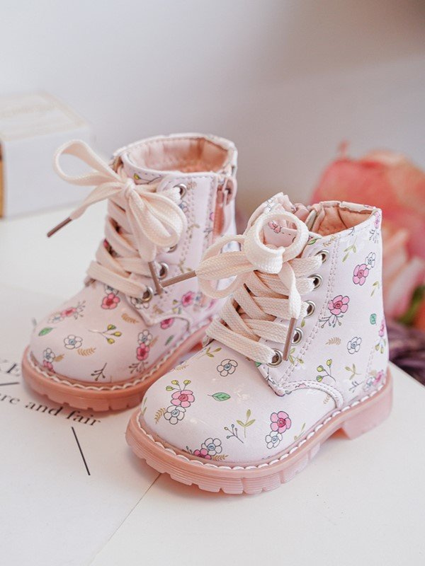 Dětské zateplené boty na zip Růžové Dolida 36