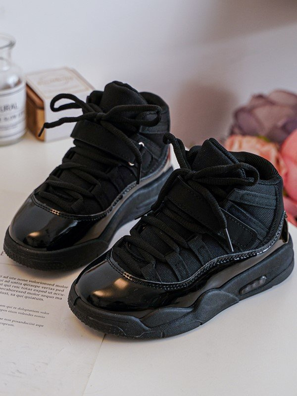 Dětské sportovní šněrovací boty černá Darina 30