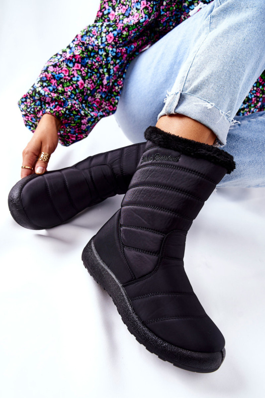 Vysoké Dámské Sněhule Černé Luxina 40