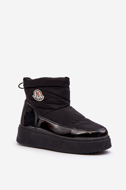 Dámské vytažené sněhule na platformě černé Gattea 37