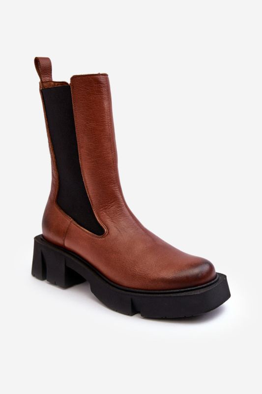 Dámské boty s kotníkem Laura Messi 2693/229 Hnědé 36