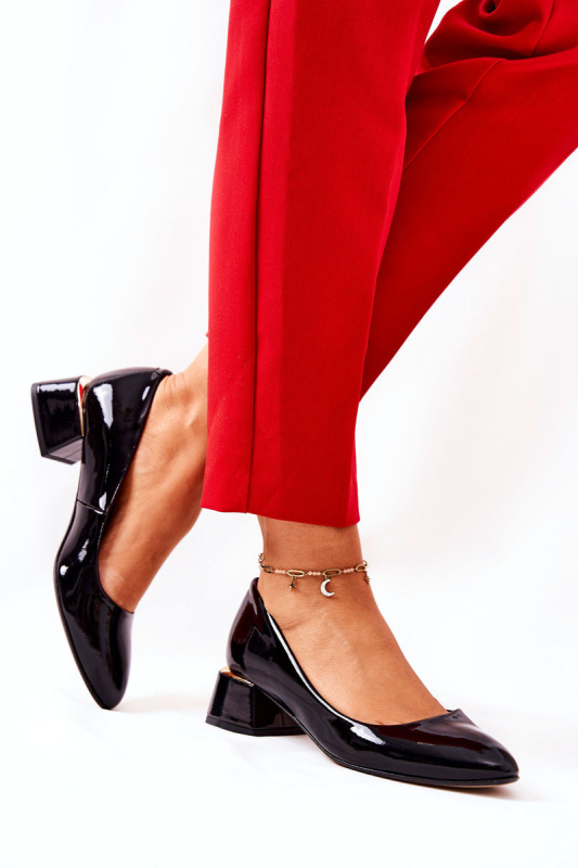 Lakované lodičky Lewski 3118 Černé 36