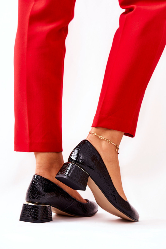 Lodičky Hadí Lewski 3118 Černé 36