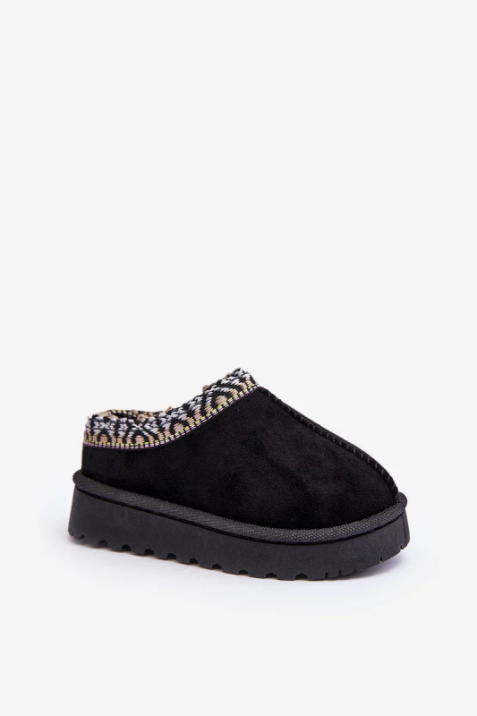 Dětské zateplené pantofle Black Olivane 31