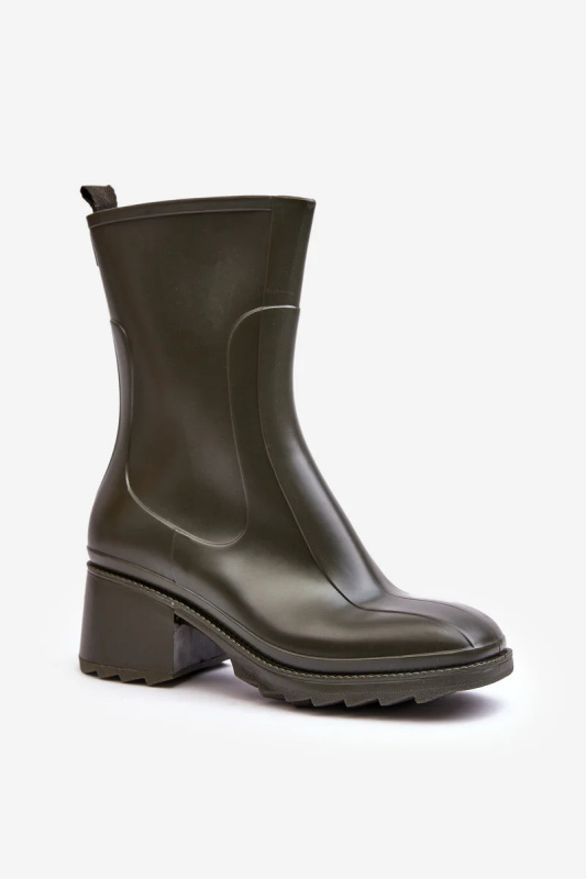 Dámské matné polokozačky Galoshes Dark Green Bertaida 37