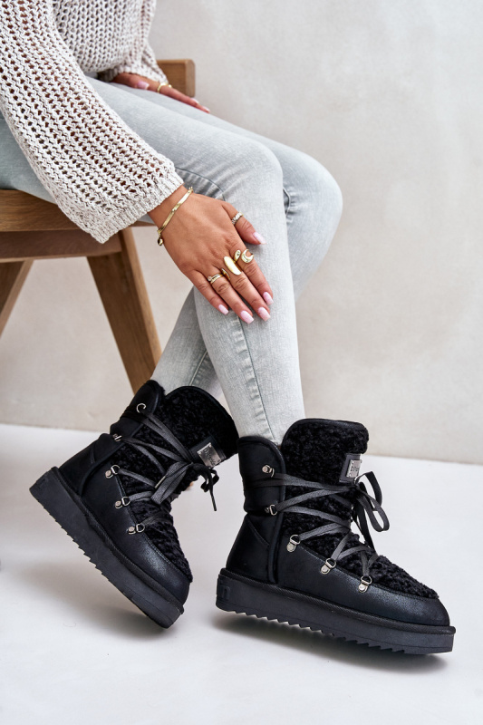 Vodotěsné boty na platformě D.Franklin černý Velikost: 39