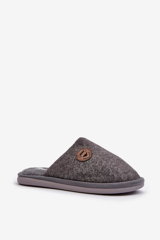 Pánské klasické šedé pantofle Makis 41