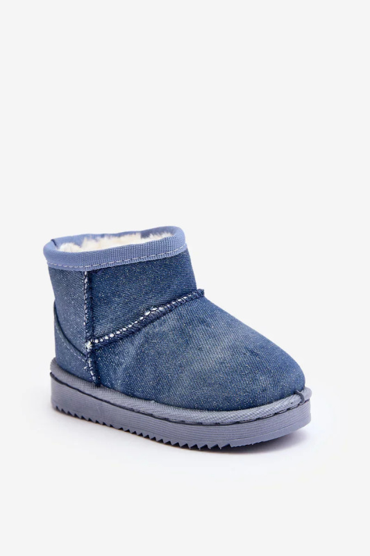 Dětské sněhule se třpytkami, Blue Sulinne 32