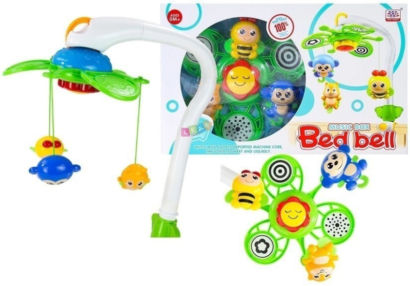 LEANToys Dětský kolotoč nad postýlku květina