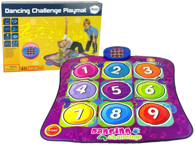 Lean Toys Barevná hrací taneční podložka