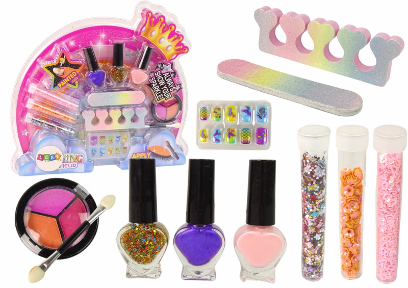 Make-up Sada duhových ozdob na nehty