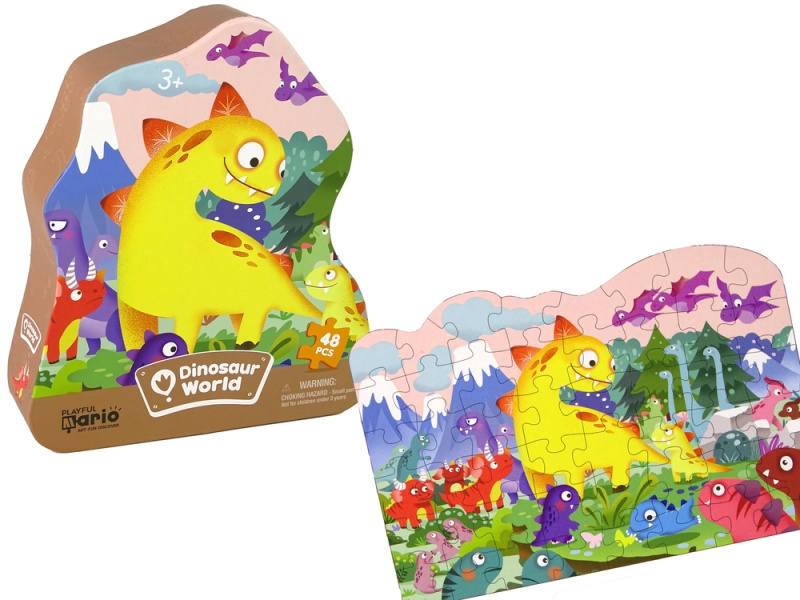 Puzzle Dinosaurus Sopka 48 dílků