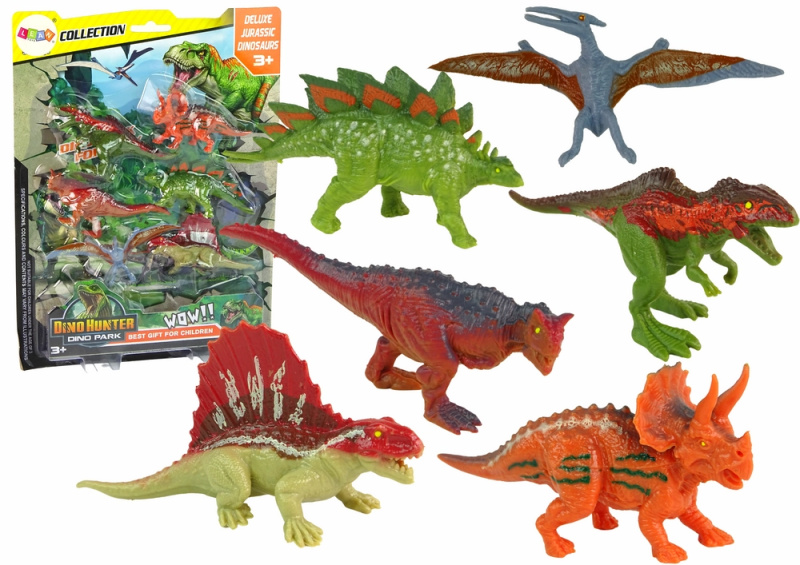 Lean Toys Sada figurek dinosaurů 6 ks
