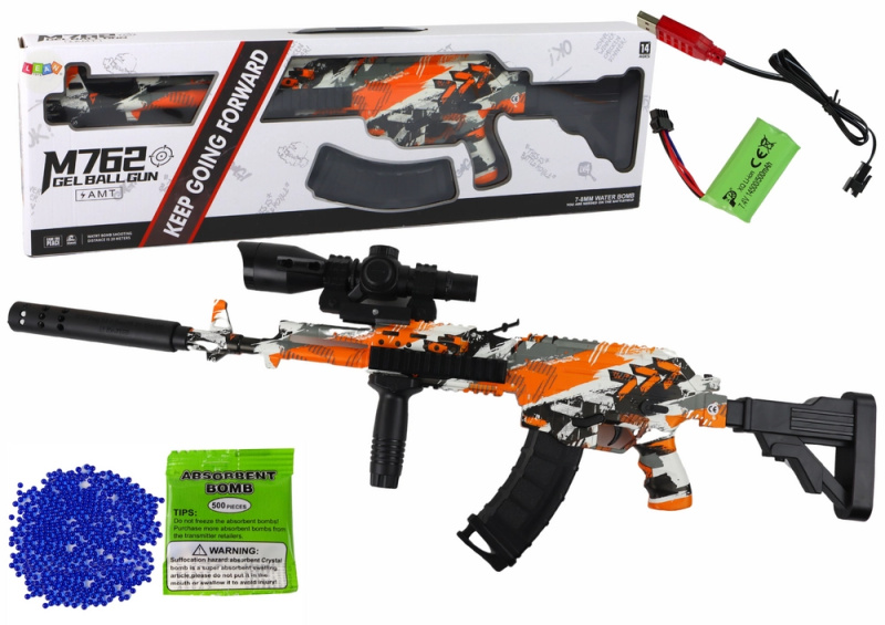LEANToys Kuličková puška AMT BB Gun oranžová
