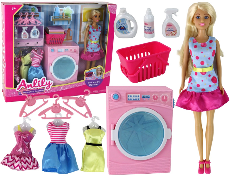 LEANToys Anlily s pračkou a příslušenstvím