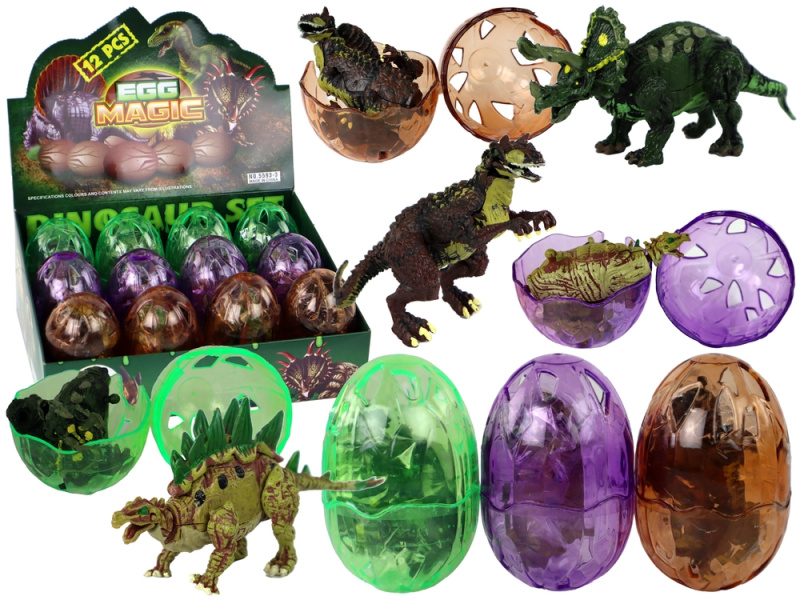 LEAN Toys Dinosauří vejce 3 barvy