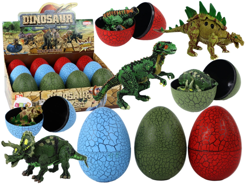 LEAN Toys Dinosauří vejce 3 barvy