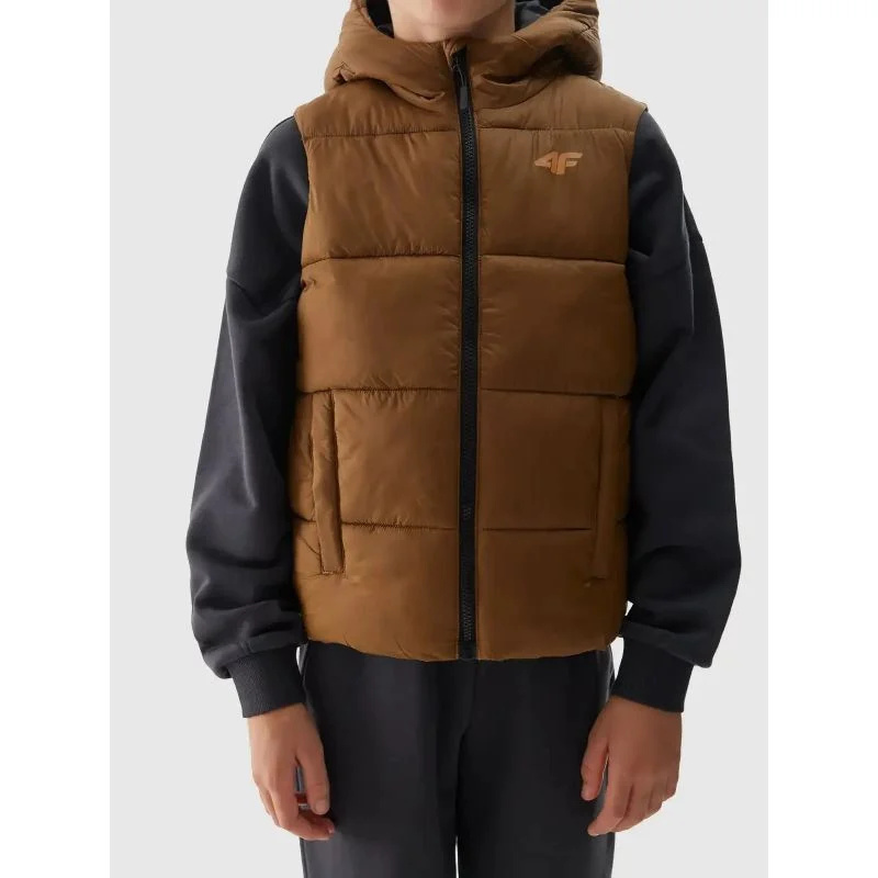 Bunda bez rukávů 4F Jr 4FJWAW24TVJAM134-82S dětské 134