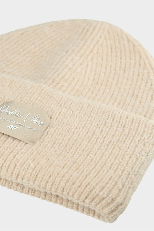 Dívčí zimní čepice 4F 4FJWAW24ACAPF415-83S Béžová univerzální