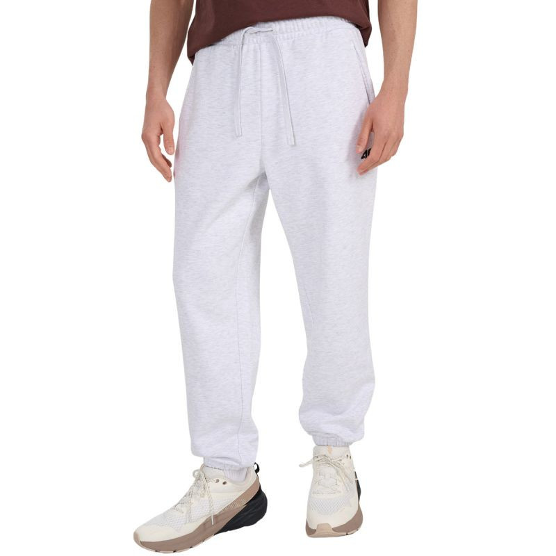 Pánské kalhoty 4F CAS M1140 cool light grey melange 4FWMM00TTROM1140 27M s