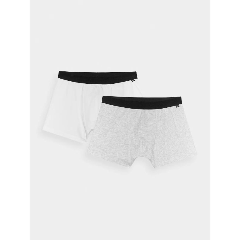 Pánské boxerky (2-pack) 4F 4FWMM00UBXSM059-90S pánské xxl