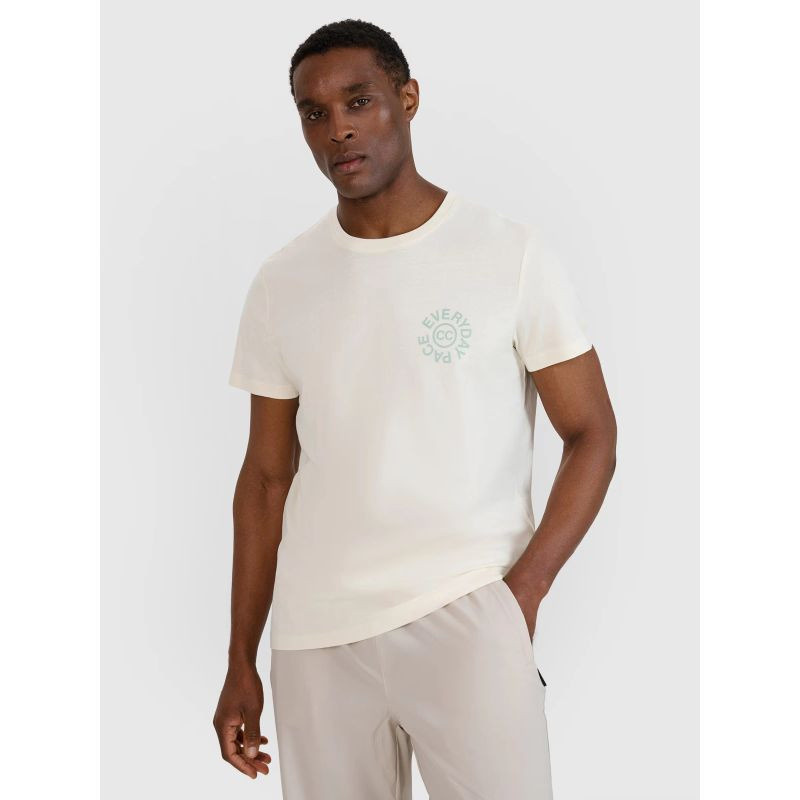 Pánské tričko s potiskem 4F 4FWSS25TTSHM1980-11S xxl