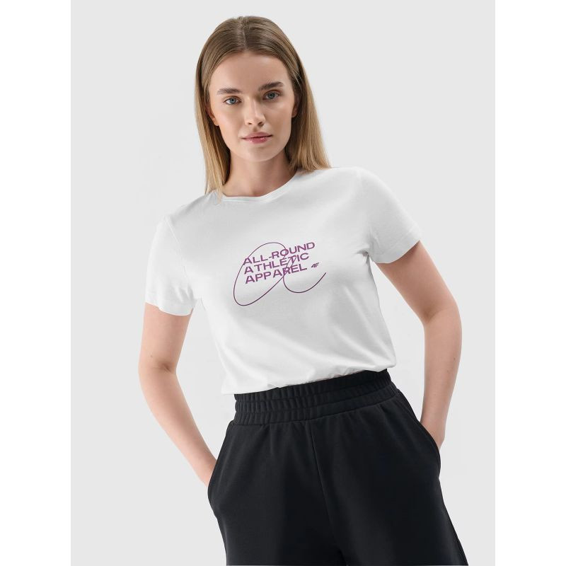 Dámské tričko s potiskem 4F 4FRSS24TTSHF2499-10S xs
