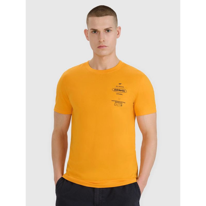 Pánské tričko s potiskem 4F 4FRSS25TTSHM2688-70S XL