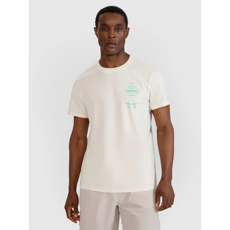 Pánské tričko s potiskem 4F 4FRSS25TTSHM2688-11S XL