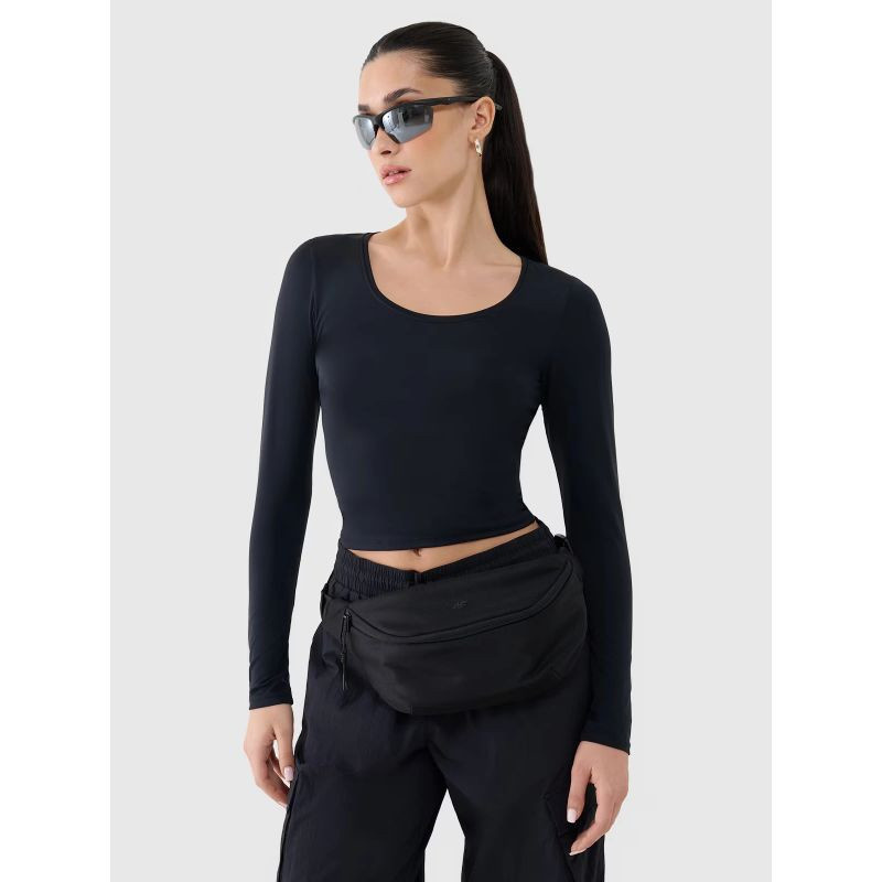 Dámské hladké tričko s dlouhým rukávem 4F 4FRSS25TLONF511-20S xs