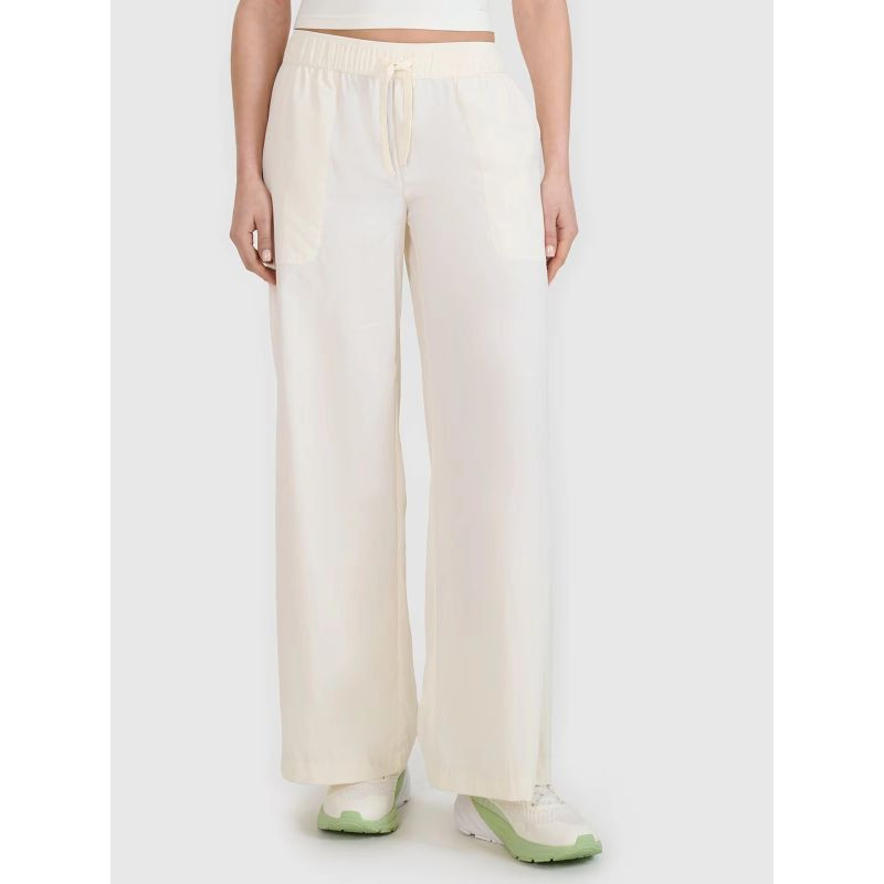 Dámské volnočasové kalhoty se širokými nohavicemi 4F 4FWSS25TTROF1012-11S dámské xxl