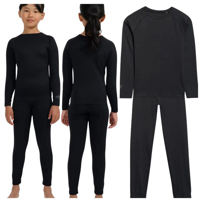 Dětská bezešvá souprava spodního prádla (TOP+Bottom) 4F 4FJWAW25USEAU258-20S 152/158