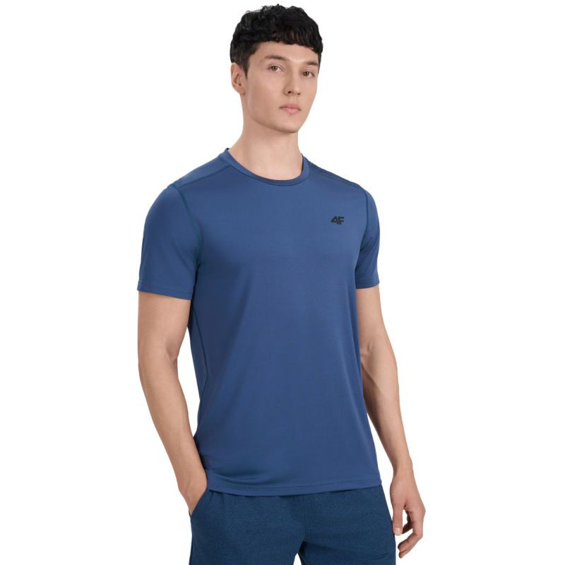 Pánské tričko 4F FNK M1521 denim 4FWAW25TFTSM1521 32S pánské XL