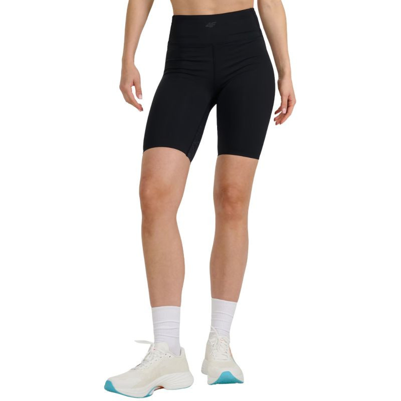 Dámské krátké legíny 4F FNK F048 deep black 4FWAW25TFSTF048 20S dámské s