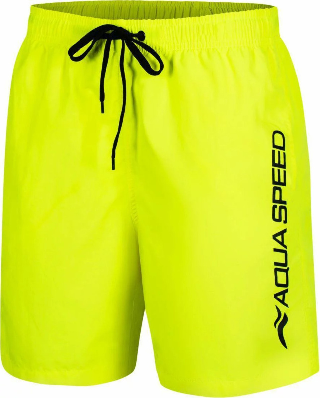 Pánské plavecké šortky OWEN žlutá/černá - AQUA SPEED 3XL